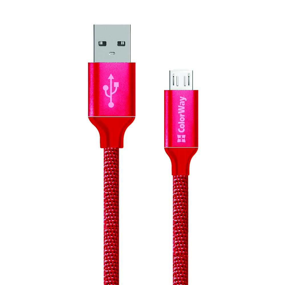 Colorway USB - MicroUSB 2.1А 1м червоний CW-CBUM002-RD фото №2