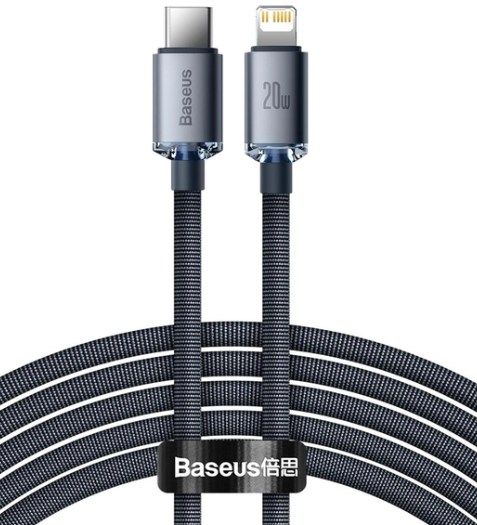 Baseus Crystal Shine Series Fast Charging Data Cable Type-C to iP 20W 1.2m Black