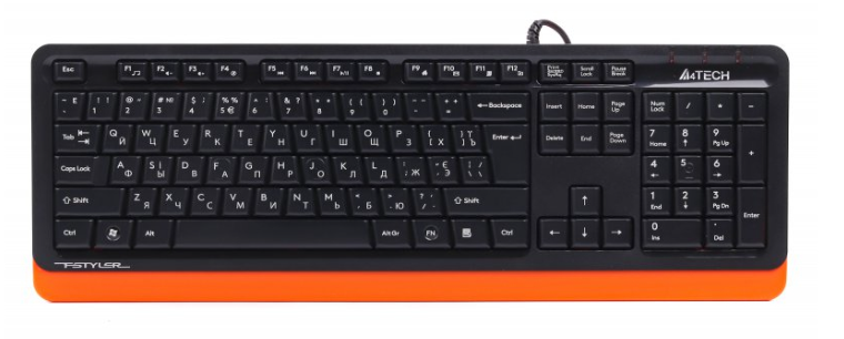 Клавиатура A4Tech FKS10 USB Orange