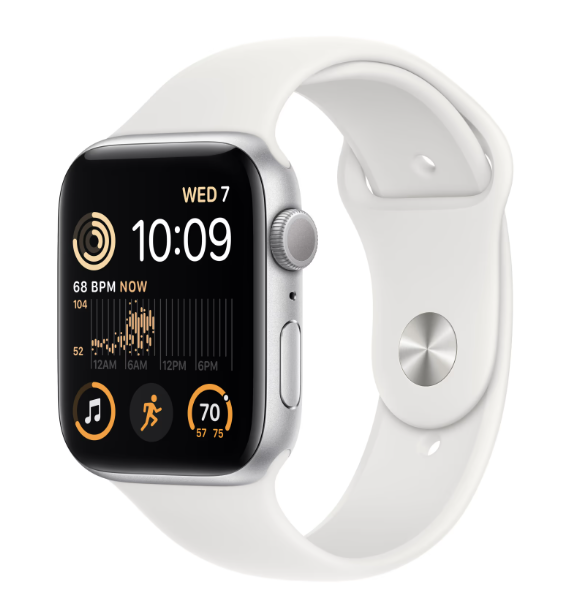 Смарт-годинник Apple Watch SE 2 GPS 40mm Silver Aluminum Case with White Sport Band S/M (MNT93) фото №2