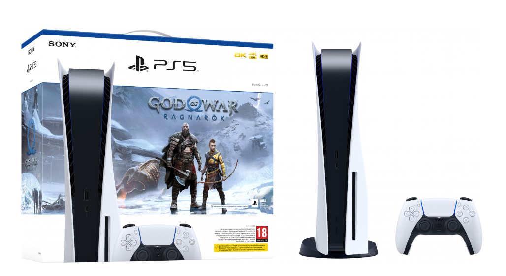 Игровая приставка Sony PlayStation 5 Blu-Ray Edition 825GB   God of War Ragnarok Bu (9450993) фото №3