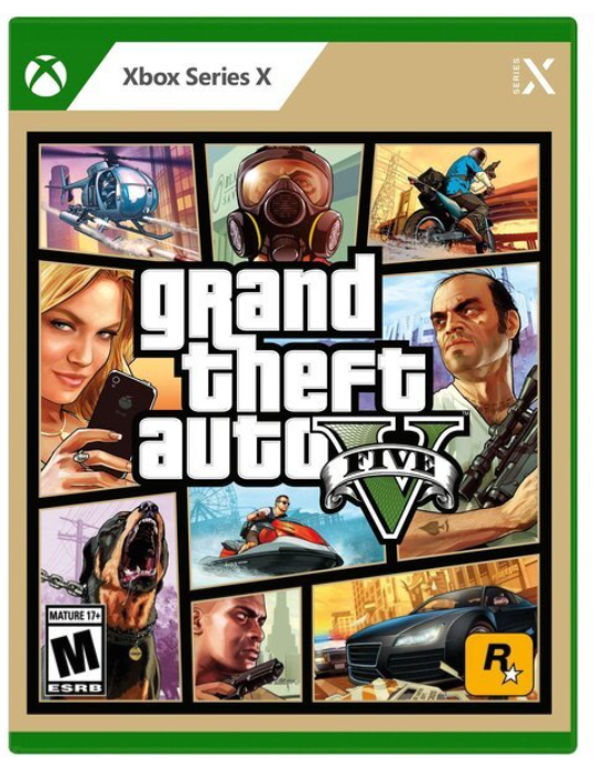 Диск GamesSoftware Xbox Series X Grand Theft Auto V, BD диск