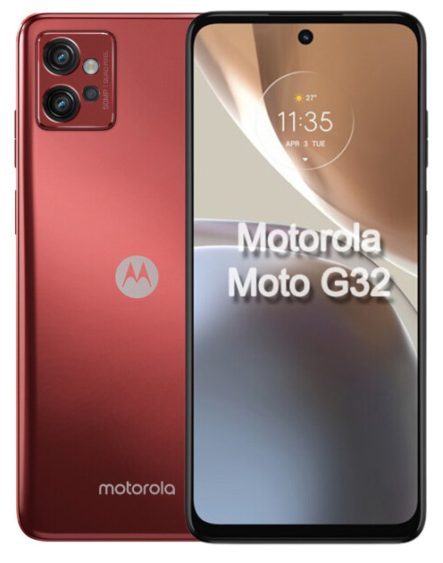 Смартфон Motorola G32 6/128GB Dual Sim Satin Maroon (PAUU0040RS)