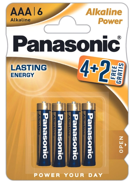Батарейки Panasonic LR03REB/6B2F (блістер)