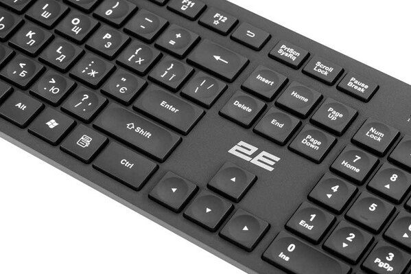 Клавіатура 2E KS260 WL EN/UKR (2E-KS260WB) фото №3
