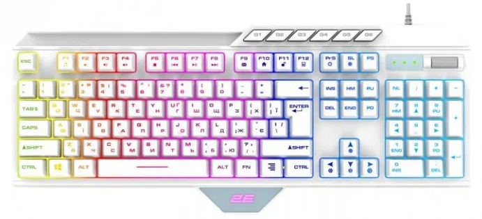 Клавіатура 2E KG315 RGB USB (2E-KG315UWT)