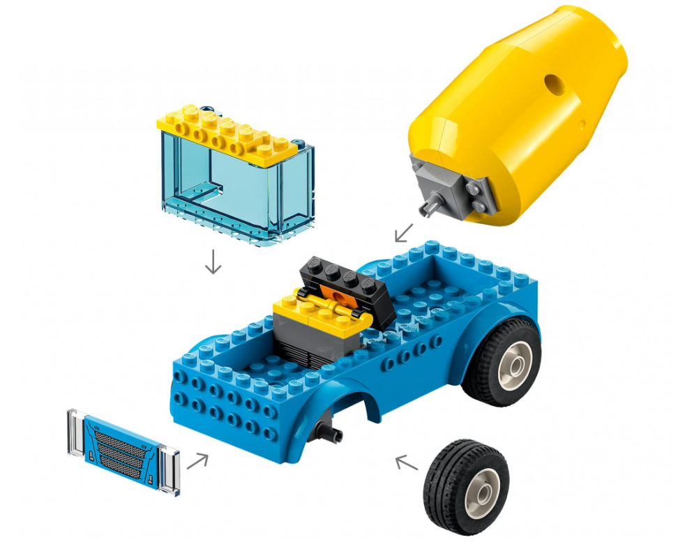 Конструктор Lego City Вантажівка-бетонозмішувач фото №5