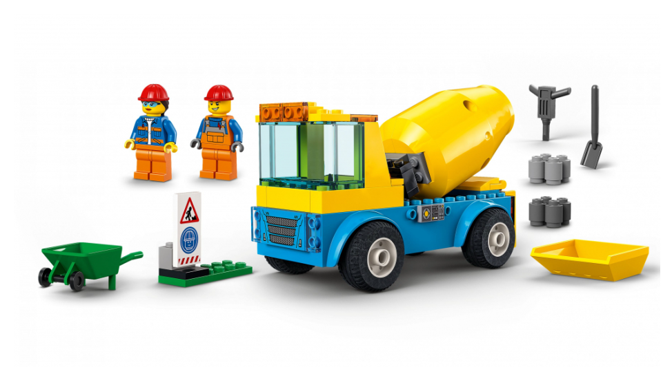 Конструктор Lego City Вантажівка-бетонозмішувач фото №4