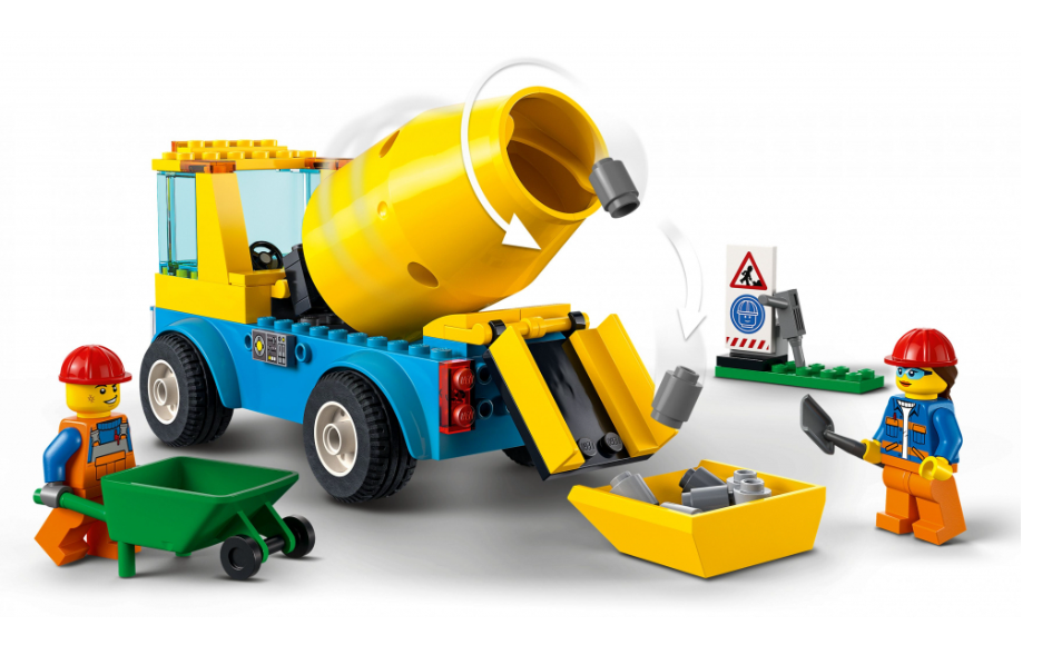 Конструктор Lego City Вантажівка-бетонозмішувач фото №3