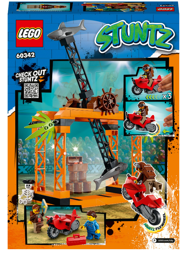 Конструктор Lego City Stuntz Каскадерське завдання «Напад Акули» фото №4