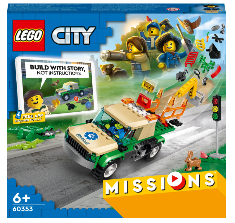 Конструктор Lego City Missions Місії порятунку диких тварин