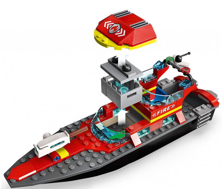 Конструктор Lego City Човен пожежної бригади фото №4