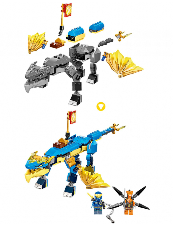 Конструктор Lego Ninjago Грозовий дракон ЕВО Джея фото №4