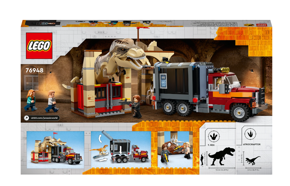 Конструктор Lego Jurassic World Втеча атроцираптора та тиранозавра фото №4