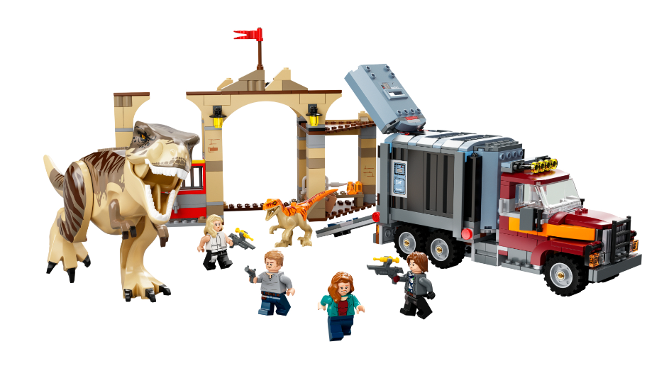 Конструктор Lego Jurassic World Втеча атроцираптора та тиранозавра фото №2