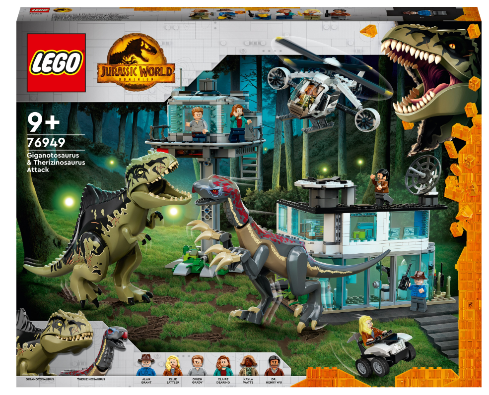 Конструктор Lego Jurassic World Атака гігантозавра та теризинозавра