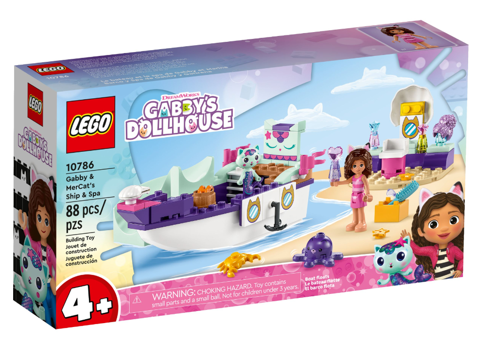 Конструктор Lego Gabby's Dollhouse Корабель і спа Ґаббі й Нявки
