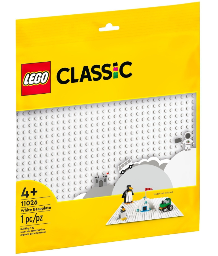 Конструктор Lego Classic Базова пластина білого кольору