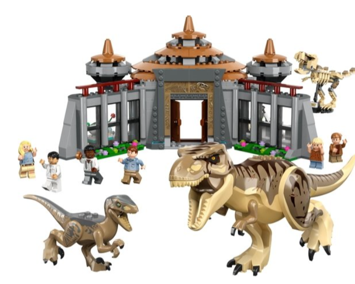 Конструктор Lego Jurassic Park Центр відвідувачів: Атака тиранозавра й раптора фото №2