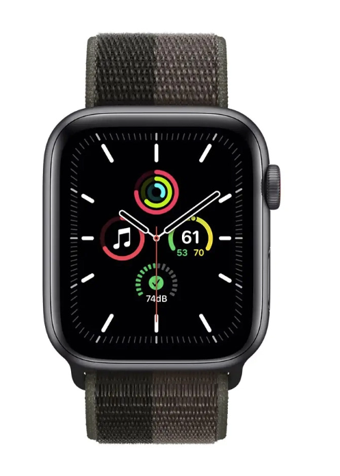 Смарт-часы Apple Watch SE GPS 40mm Space Gray Aluminium/Tornado/Gray Sport Loop (MKQR3)