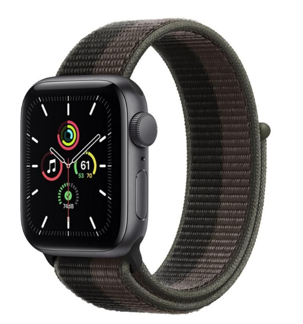 Смарт-годинник Apple Watch SE GPS 40mm Space Gray Aluminium/Tornado/Gray Sport Loop (MKQR3) фото №2
