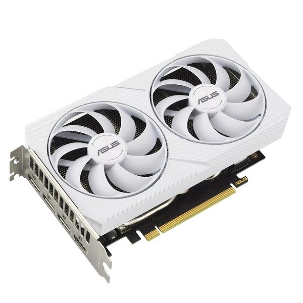Відеокарта Asus GeForce RTX 3060 8GB GDDR6 DUAL OC білий DUAL-RTX3060-O8G-WHITE фото №2