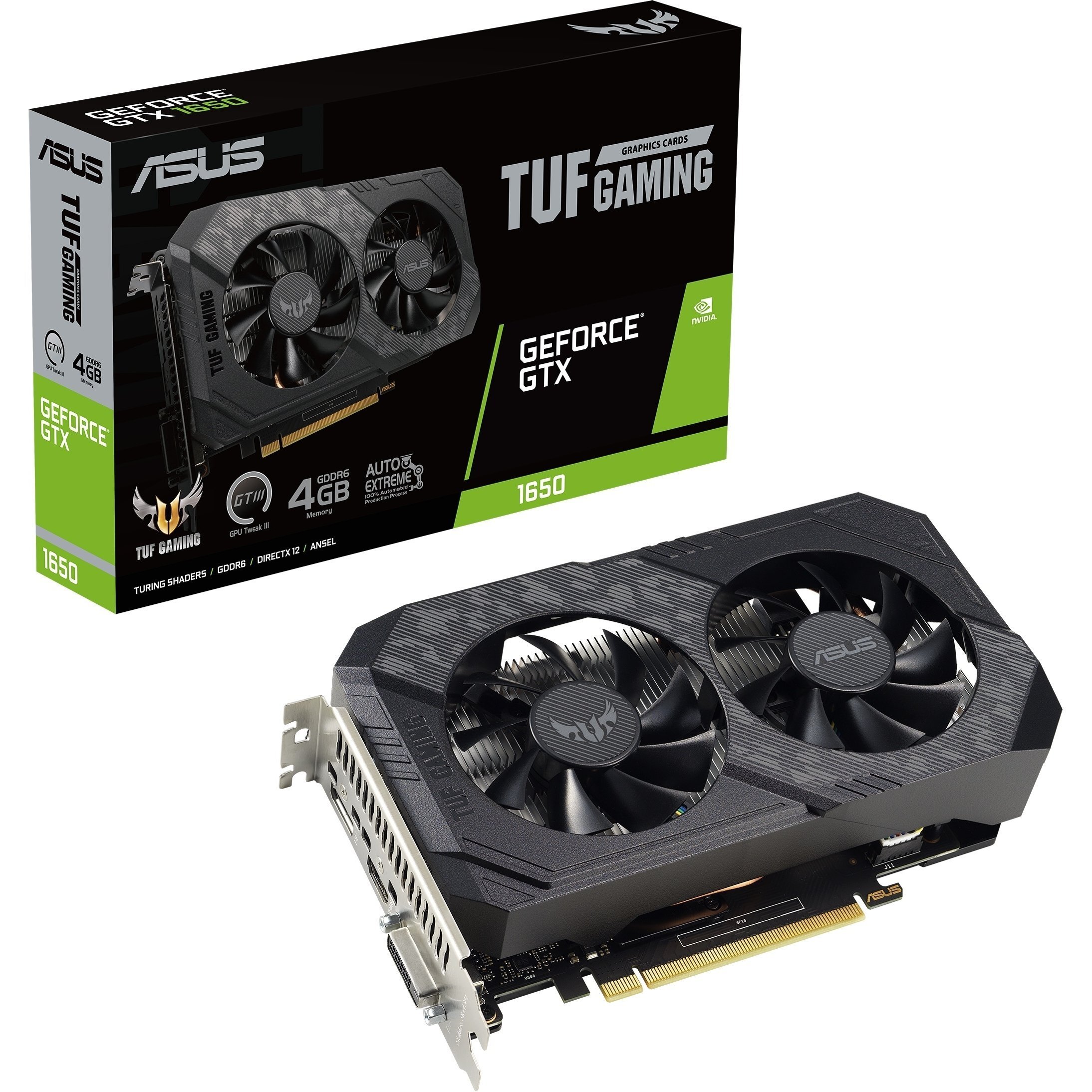 Відеокарта Asus GeForce GTX 1650 4GB GDDR6 TUF GAMING TUF-GTX1650-4GD6-P-V2-GAMING