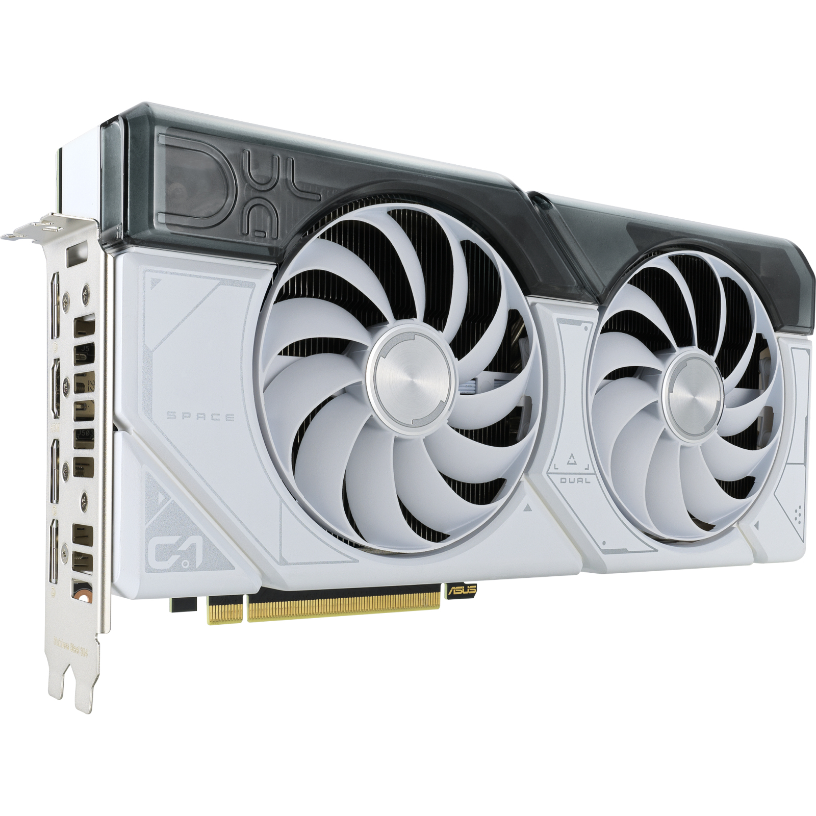 Відеокарта Asus GeForce RTX 4070 12GB GDDR6X DUAL-RTX4070-O12G-WHITE білий фото №2
