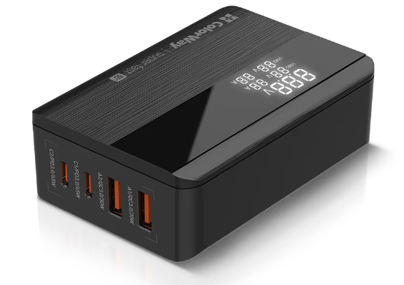 СЗУ Colorway Power Delivery (2USB-A   2USB TYPE-C) (65W) Black (CW-CHS040PD-BK)