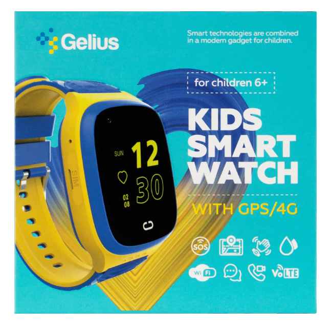 Smart годинник Gelius GP-PK006 (IP67) (Ukraine) Kids smart watch, GPS/4G (GP-PK006) фото №12