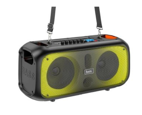 Акустична система Hoco BS54 Party wireless dual mic outdoor BT speaker Black фото №3