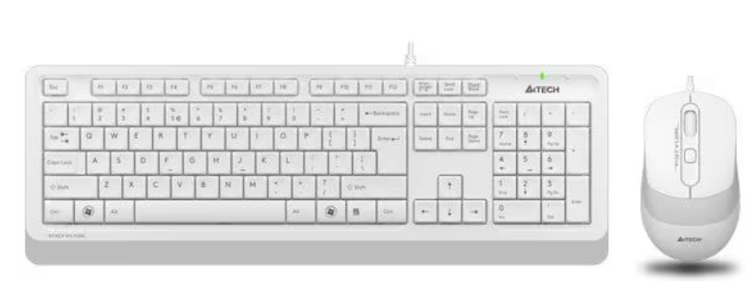 Клавиатура   мышка A4Tech F1010 (White)