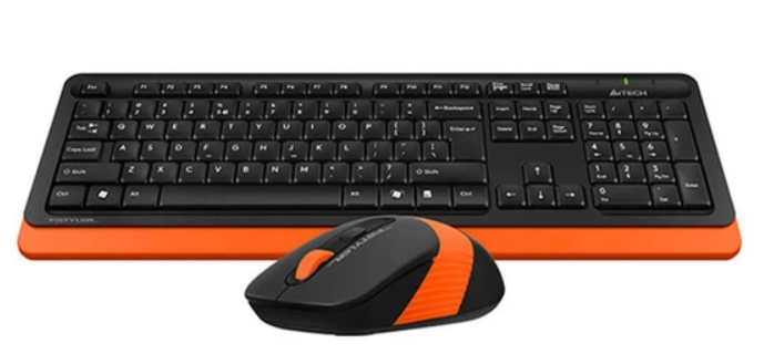 Клавіатура   мишка A4Tech FG1010 (Orange) фото №3