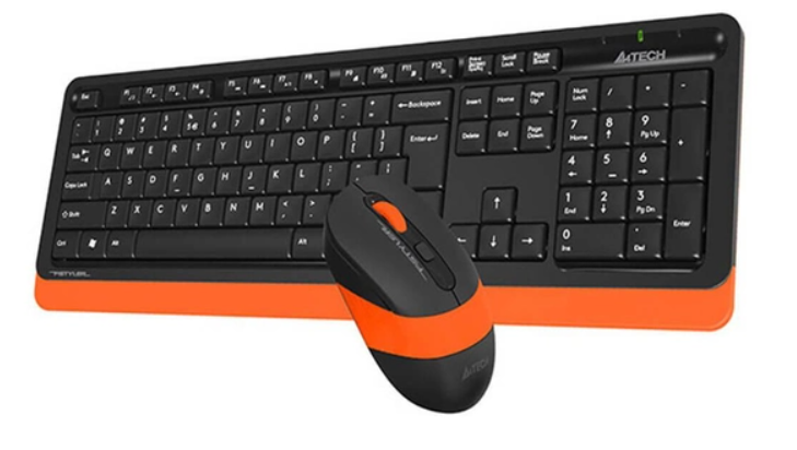 Клавіатура   мишка A4Tech FG1010 (Orange) фото №2