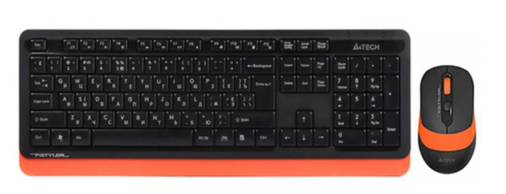 Клавиатура   мышка A4Tech FG1010 (Orange)