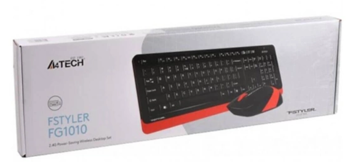 Клавіатура   мишка A4Tech FG1010 (Orange) фото №5