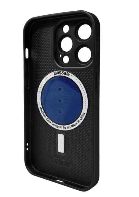 Чохол для телефона AG Glass Matt Frame Color MagSafe Logo for Apple iPhone 14 Pro Graphite Black фото №2