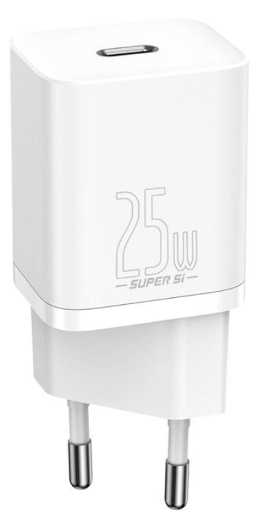 МЗП Baseus Super Si 25W 1 USB-C (CCSP020102) White фото №2