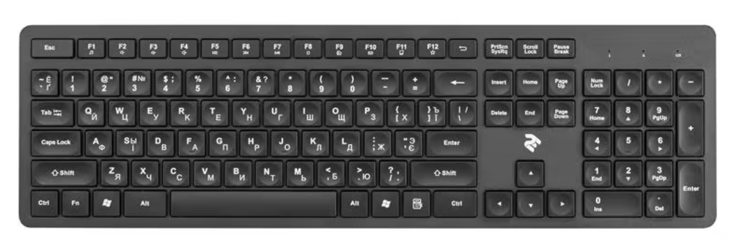 Клавіатура   мишка 2E MK420 WL Black (2E-MK420WB) фото №4