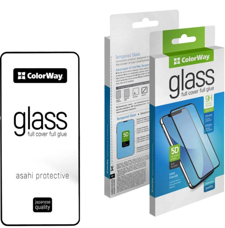 Захисне скло Colorway 9H FC glue Samsung Galaxy S23 black (CW-GSFGSG911-BK)
