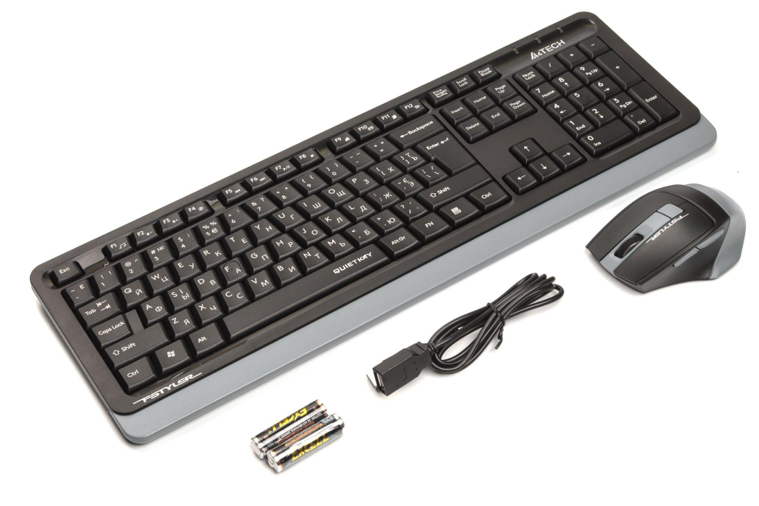 Клавіатура   мишка A4Tech FGS1035Q (Grey) фото №3