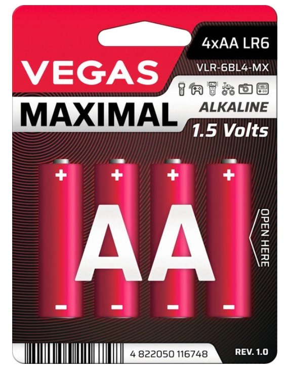 Батарейки Vegas VLR-03BL4-MX
