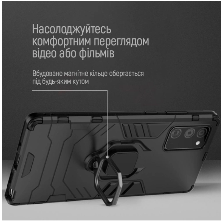 Чехол для телефона Colorway AntiShock Magnet Ring Xiaomi Redmi 13C, темно-синій (CW-CAMRXR13C-DB) фото №2
