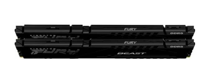 Модуль памяти для компьютера Kingston Fury (ex.HyperX) DDR5 32GB (2x16GB) 5200 MHz Beast Black (KF552C40BBK2-32) фото №3