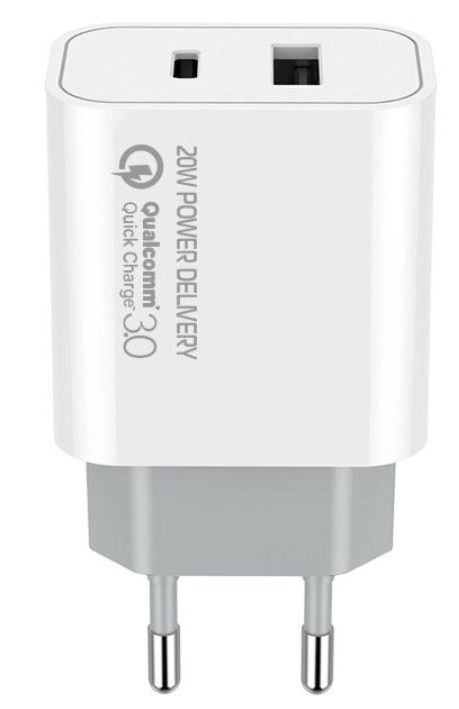 СЗУ Colorway (Type-C PD   USB QC3.0) (20W) V2 біле фото №3