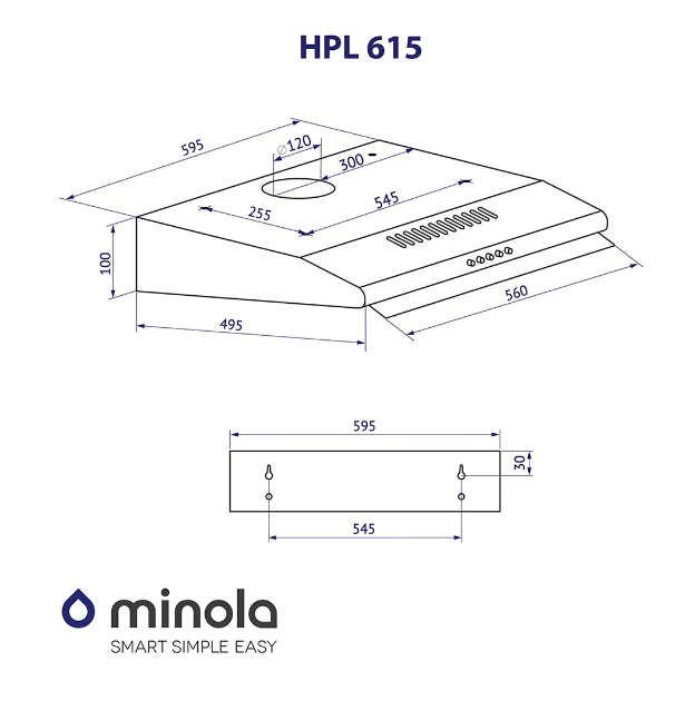 Вытяжки Minola HPL 615 WH фото №11