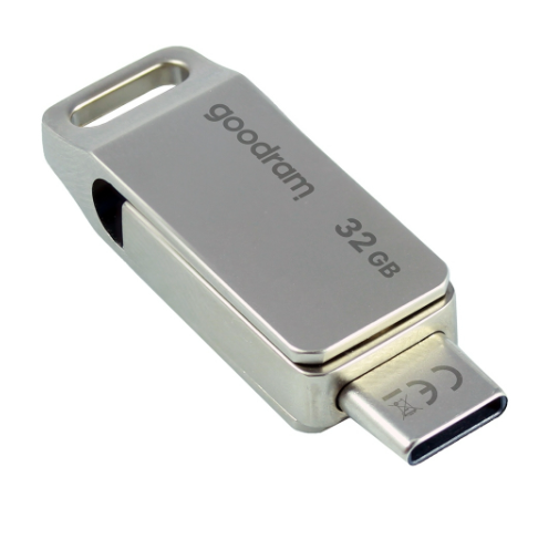 Флешка Goodram 32GB ODA3 Silver USB 3.0 / Type-C (ODA3-0320S0R11)