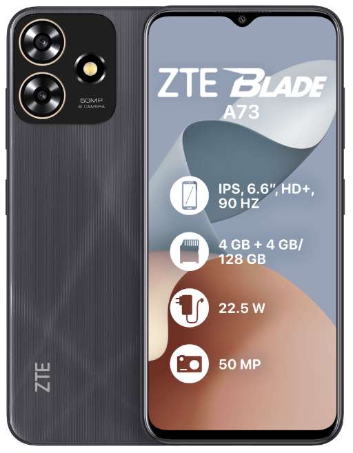 Смартфон ZTE Blade A73 4/128GB Black