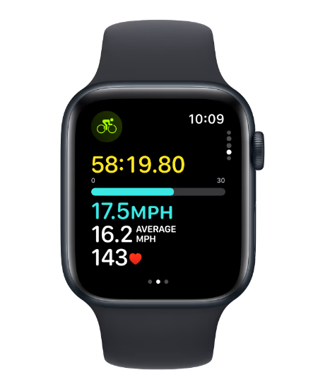 Смарт-годинник Apple Watch SE 2 GPS 44mm Midnight Aluminium Case with Midnight Sport Band M/L (MRE93) фото №5