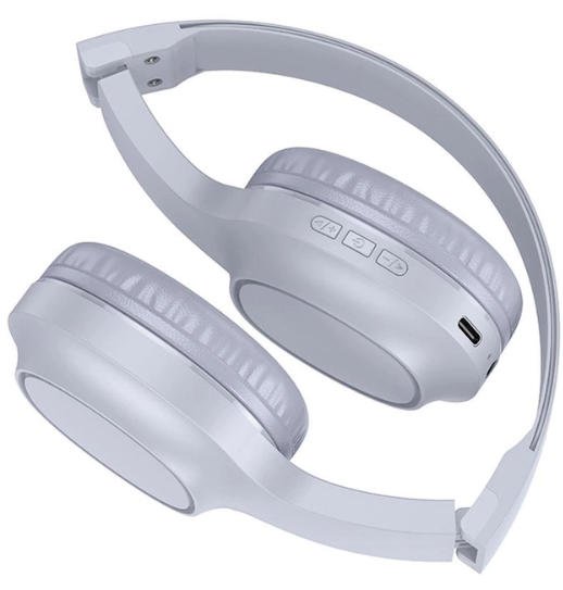 Наушники Hoco W46 Charm BT headset Light Blue Gray фото №2